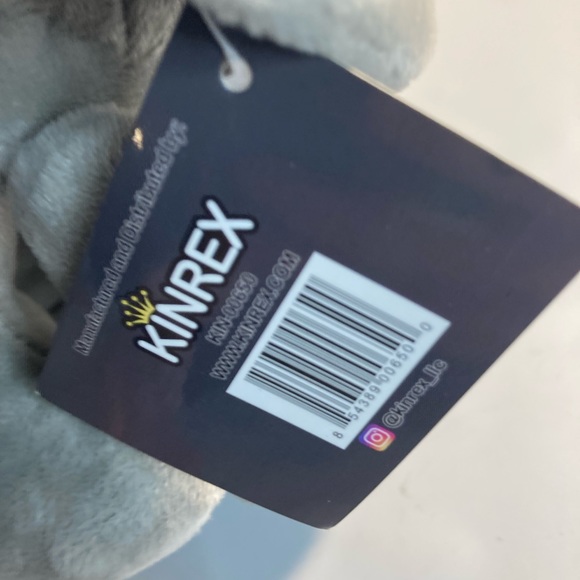 Kinrex gray elephant 9” plush - Picture 3 of 4